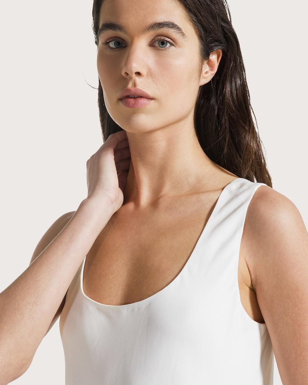 Top canotta in cady crêpe viscosa<BR/> TO0200460206 002 SEVENTY
