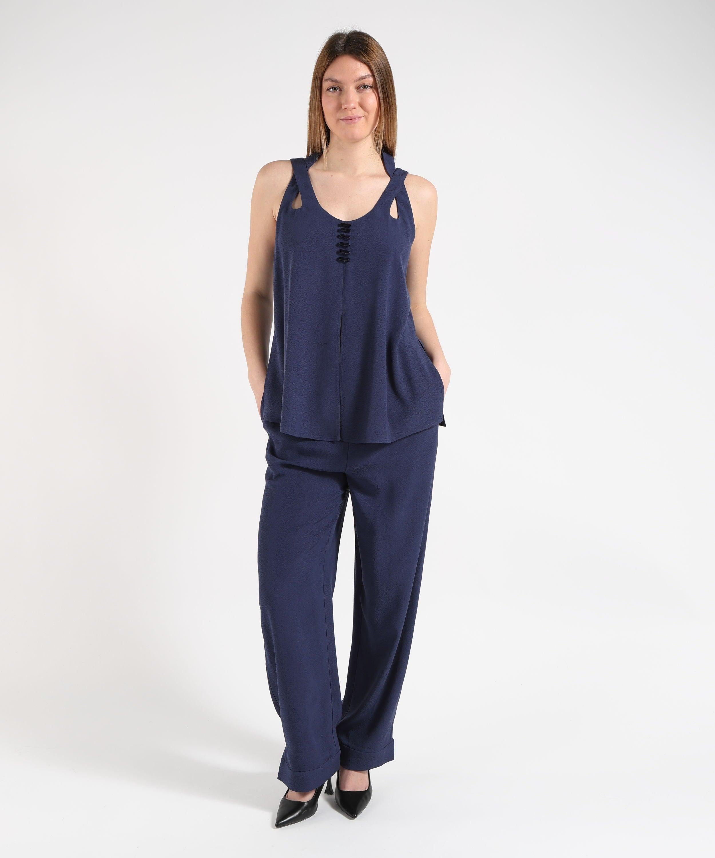 Pantalone Donna Morbido con Vita Elasticizzata EW003105AF20287 UB130 ARMANI