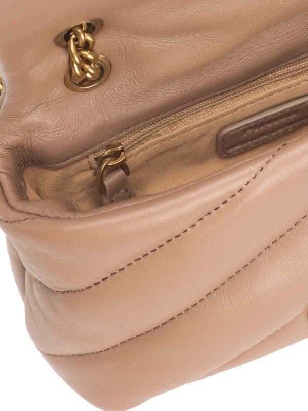 Borsa a tracolla piccola Baby Love Bag Puff in nappa trapuntata 100040A0F2 C50Q PINKO