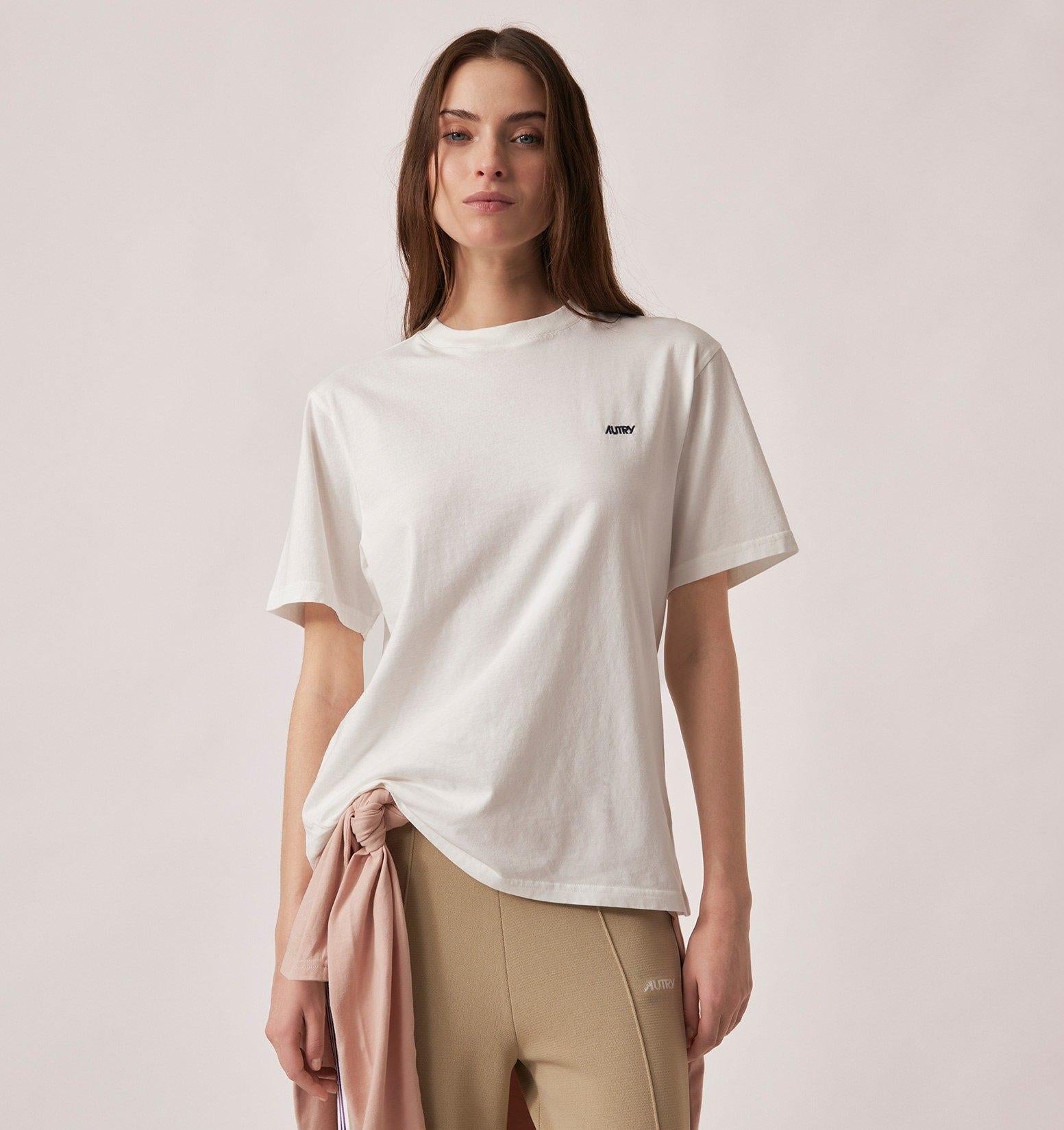 T-SHIRT DONNA LOGO AUTRY RICAMATO