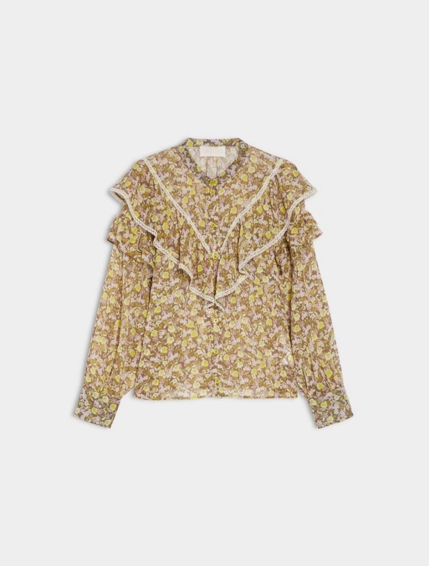 CAMICIA STAMPATA<BR/>Oliva IBLMITICO 006 IBLUES