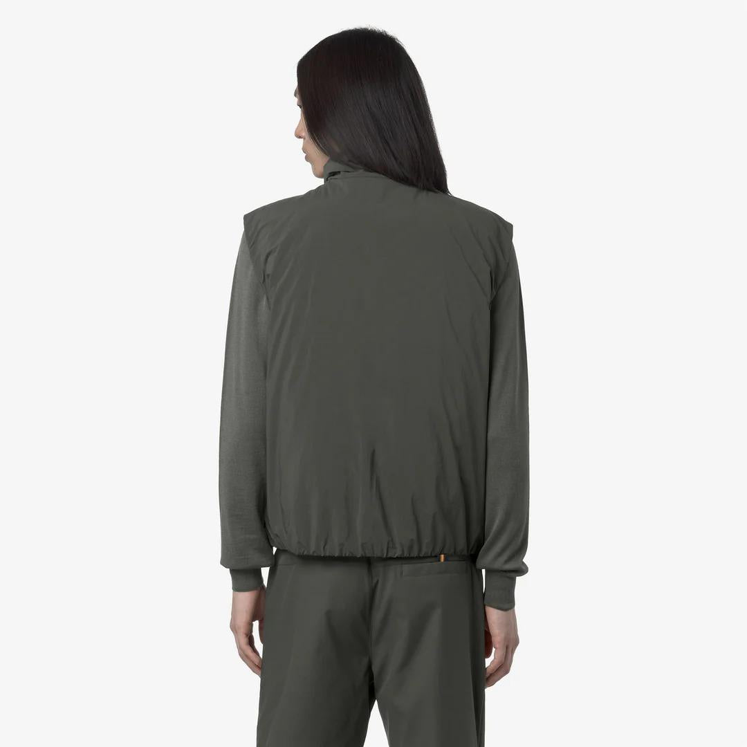 VALEN PLAIN WARM<BR/>GREEN BLACKISH<BR/>Giacca calda da uomo verde scuro K2136BW WMR K-WAY