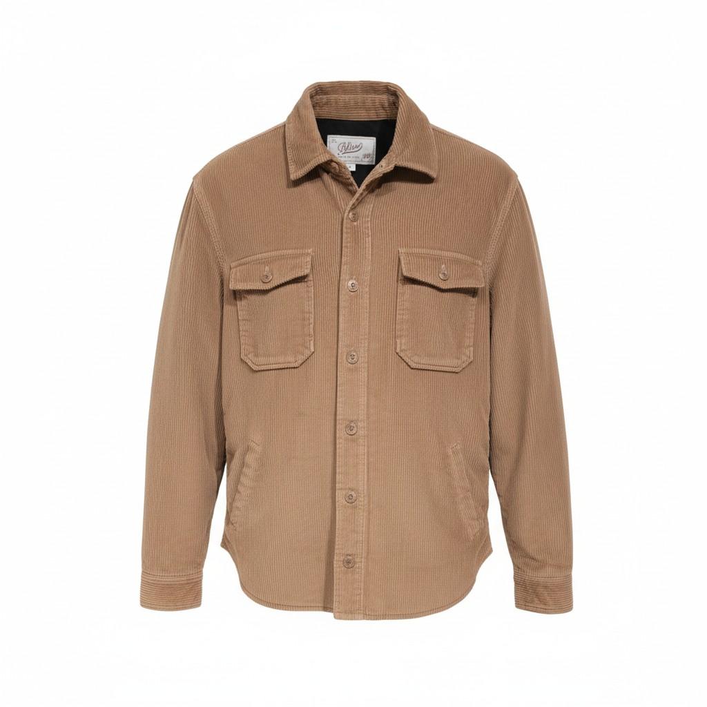 Overschirt in fustagno Bl'Ker HUNTERVELVET KHAKI BL'KER