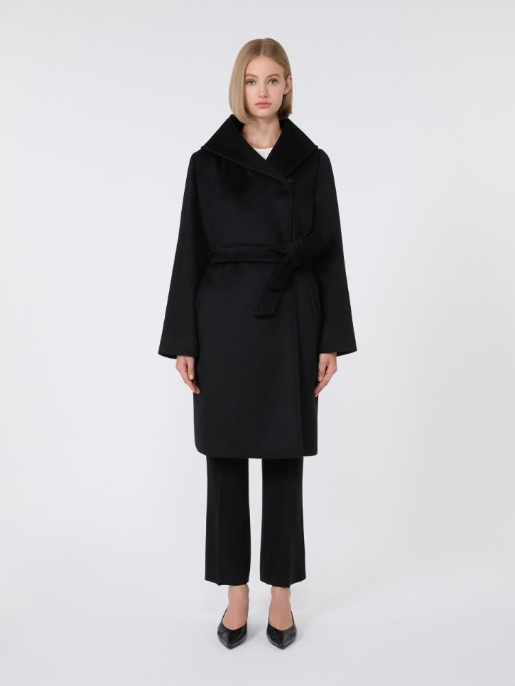 Cappotto con cappuccio in lana NEWMANG 013 MAX MARA STUDIO