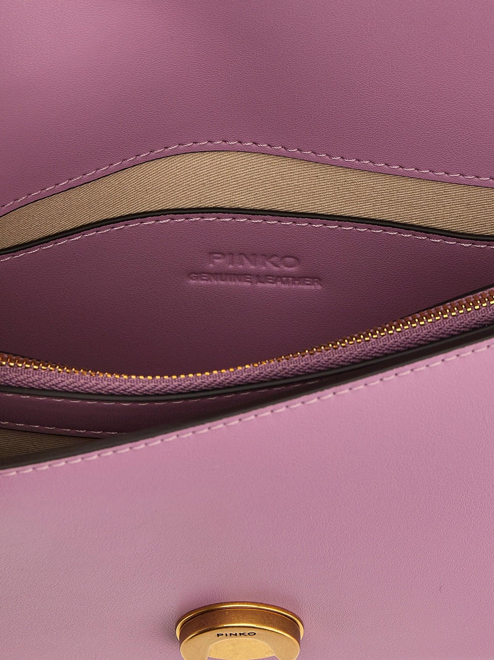 Borsa a tracolla piccola Love Bag One in pelle 105856A0F1 LILQ PINKO