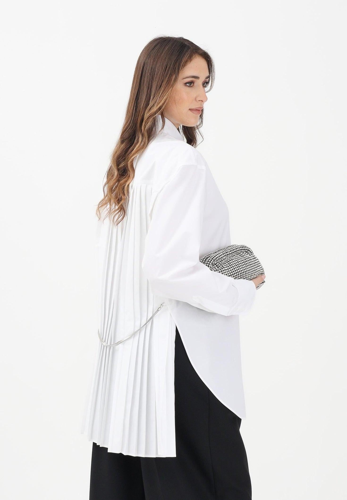 SPXNESPOLA<BR/>Over shirt con dettaglio plissé SPXNESPOLA 001 SPORTMAX