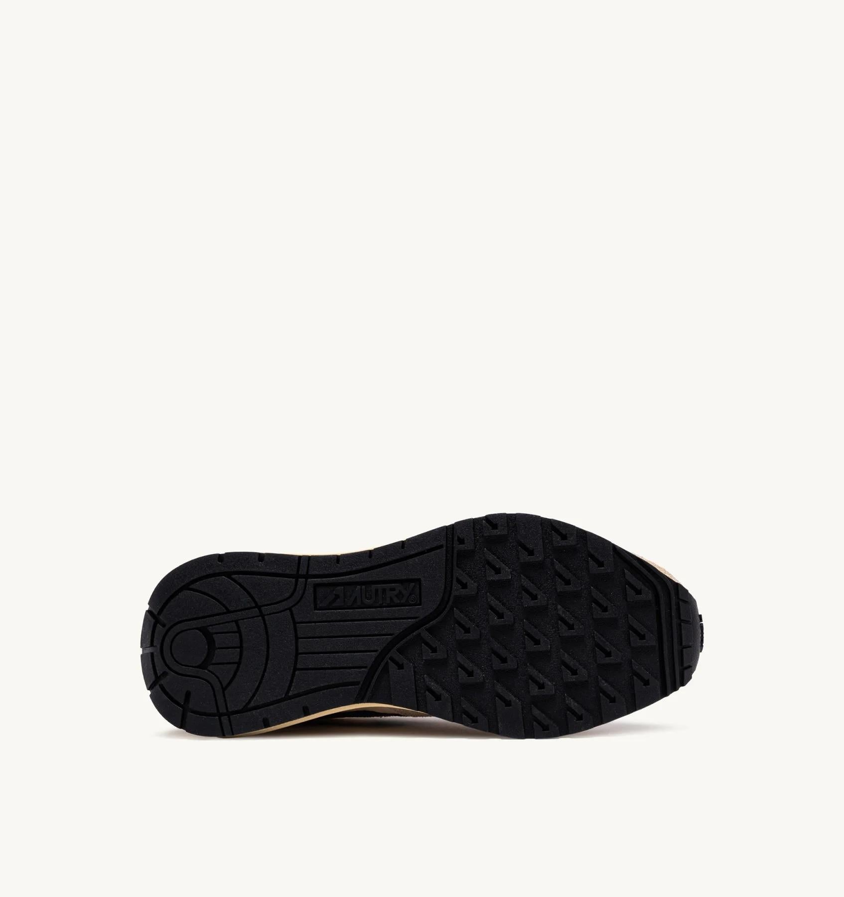 SNEAKERS REELWIND LOW IN NYLON SUEDE E PELLE ECRU' E ENSIGN BLUE<BR/> WWLM UT27 AUTRY ACTION SHOES
