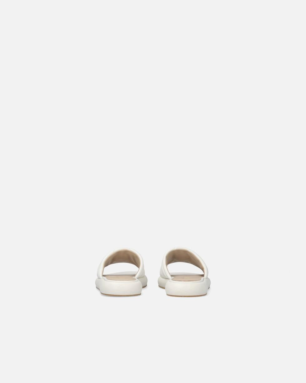 Ciabatte in nappa trapuntata con logo Love Birds SD0525P003 Z12 PINKO