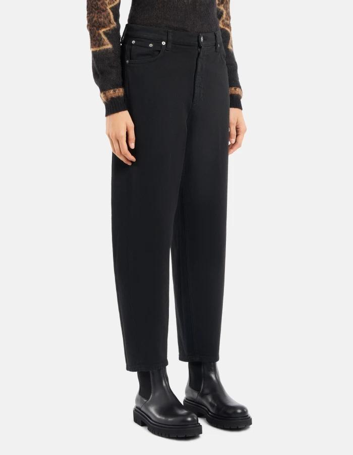 Jeans Bessie loose in bull stretch<BR/> DP784BSE037KPT 999 DONDUP