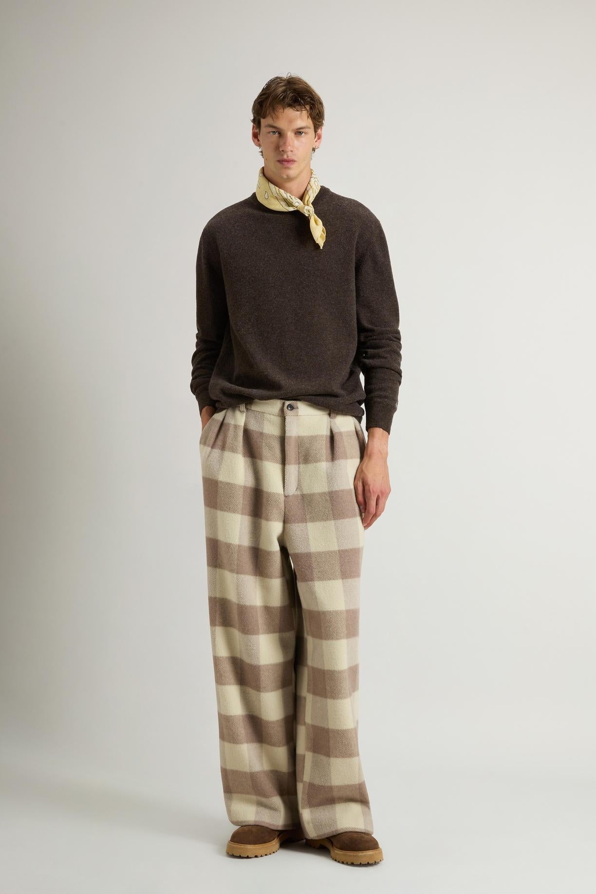 Maglione girocollo in pura lana d'agnello<BR/> CFWOKN0278MRUF0469 7425 WOOLRICH