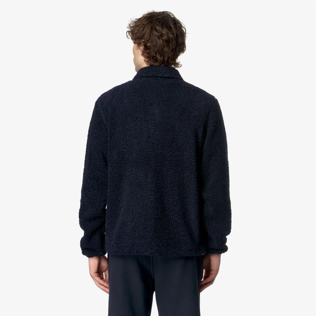 CAMERON SHERPA POLAR<BR/>BLUE DEPTH-BLUE DEPTH<BR/>Giacca In Pile Sherpa Reversibile Blu K61322W A2B K-WAY
