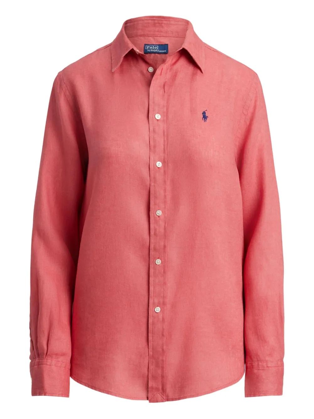 Camicia donna Polo Ralph Lauren realizzata in lino 211970730 505 RALPH LAUREN