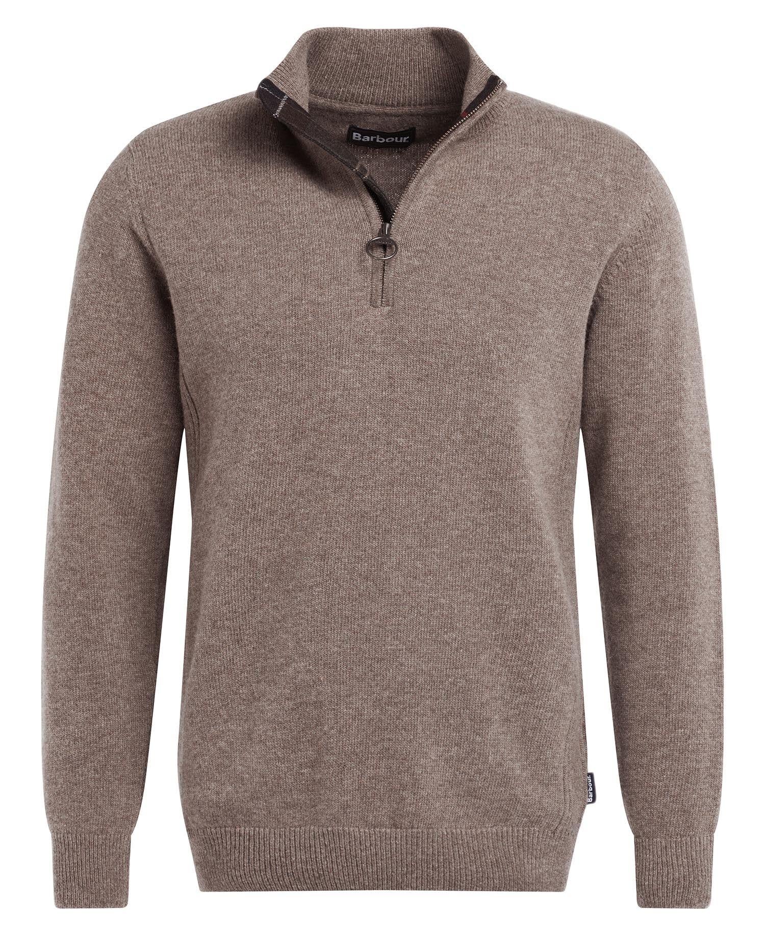 Maglione uomo mezza zip in lana