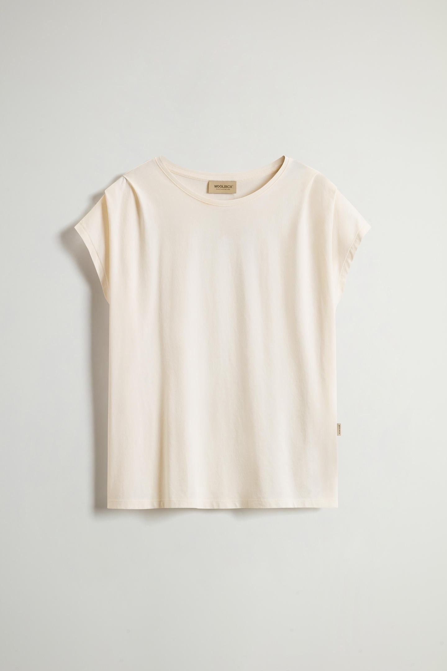 T-shirt girocollo in puro cotone Pima CFWWTE0110FRUT3855 8887 WOOLRICH