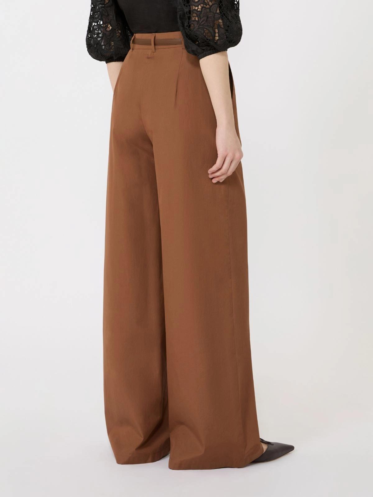 Pantalone in popeline di cotone - Argilla<BR/> MSTFAREA 070 MAX MARA STUDIO