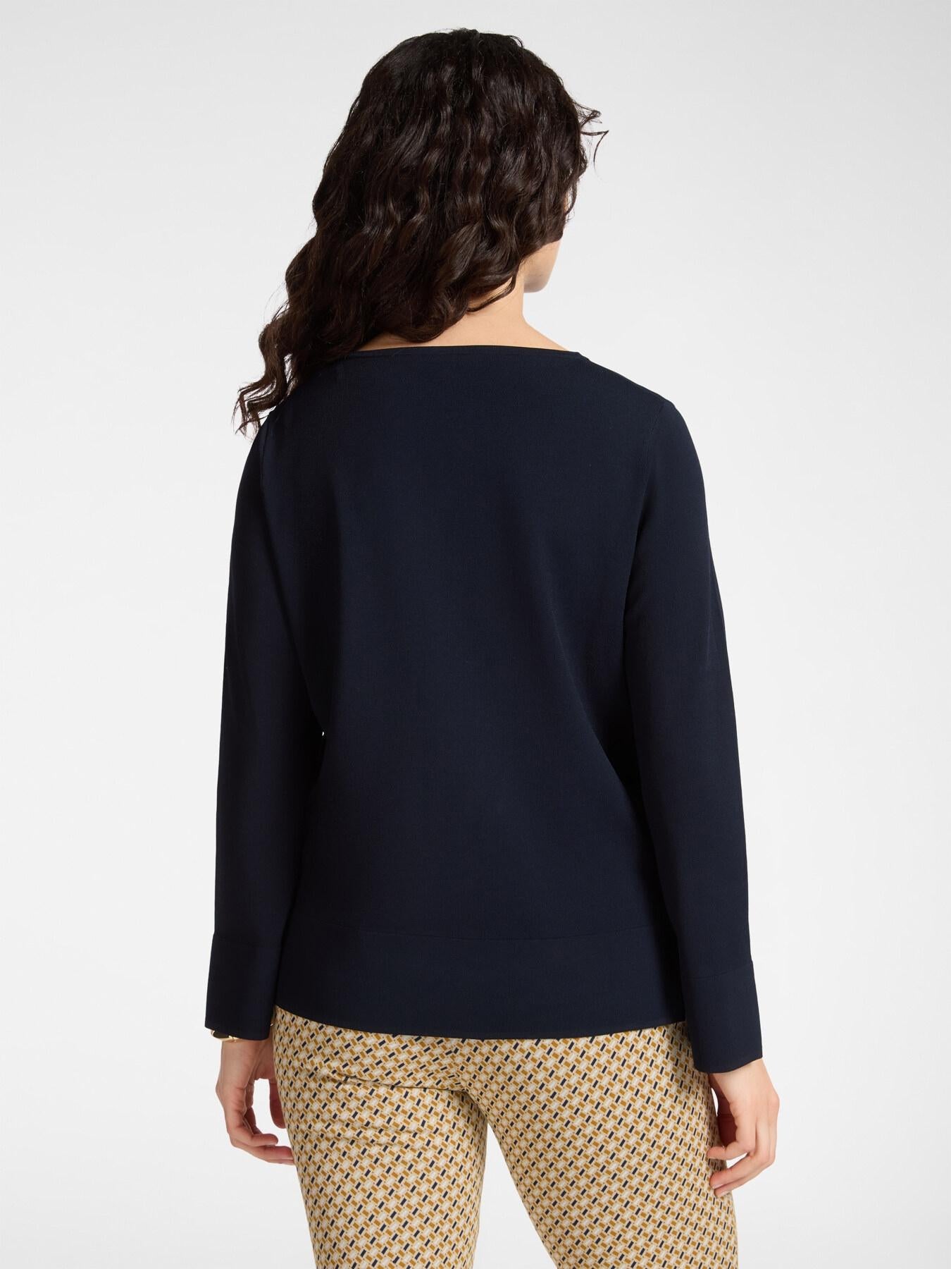 Maglia tinta unita misto viscosa<BR/> M561Z100751N 34 ELENA MIRO