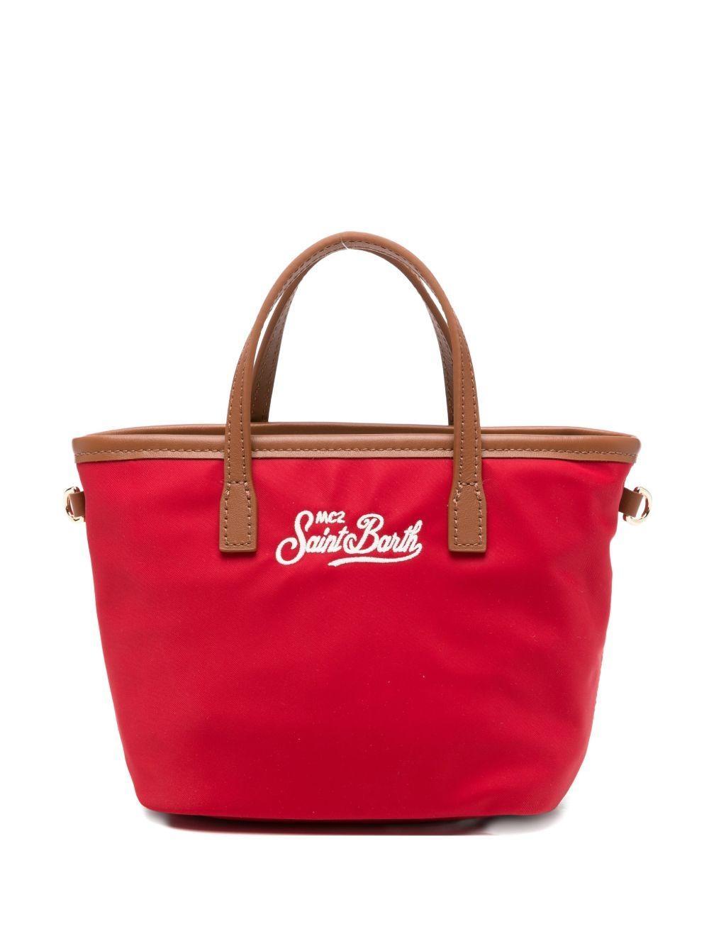 Borsa City mini in nylon rosso CB0005 01822L MC2 SAINT BARTH