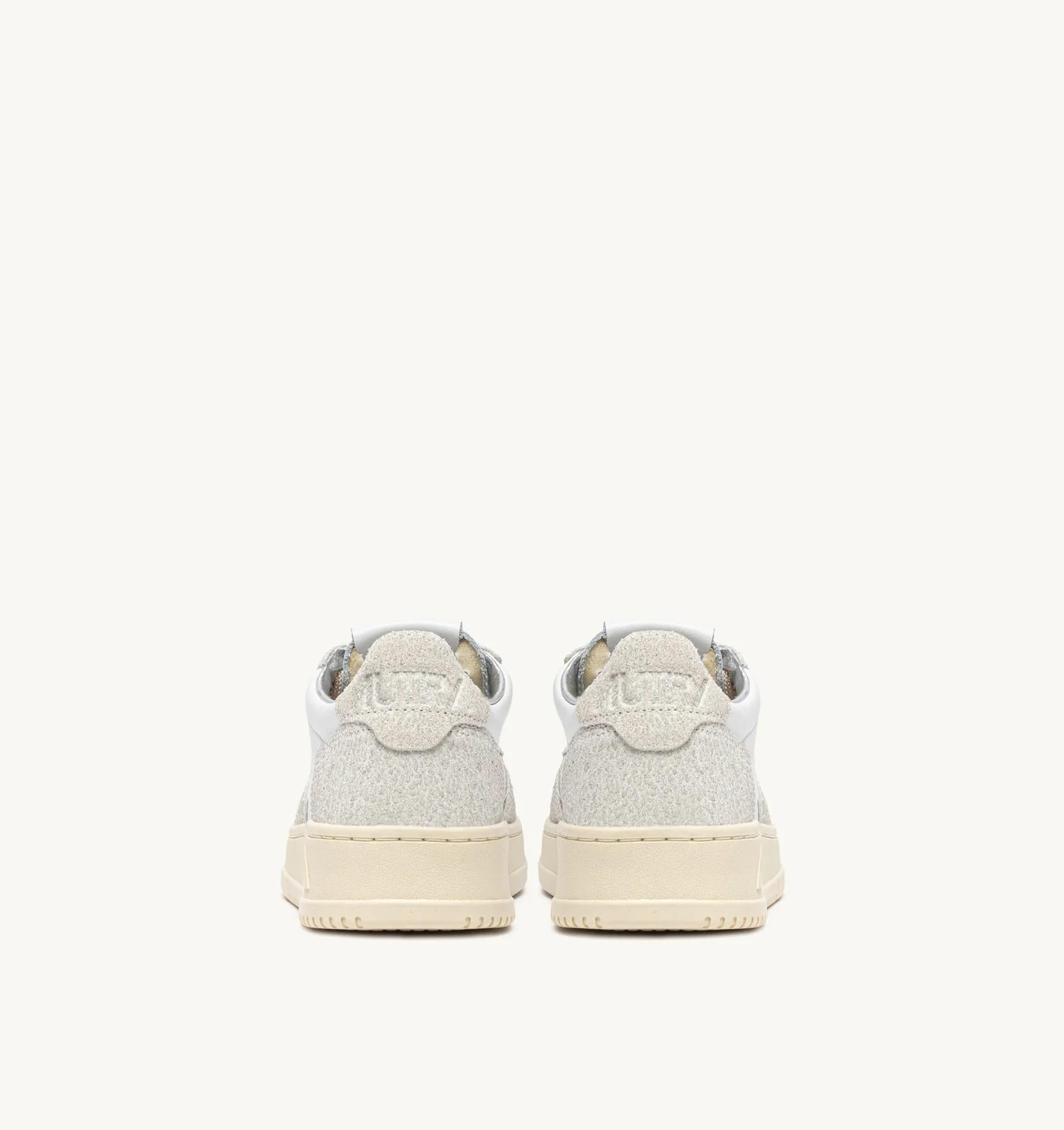 SNEAKERS MEDALIST LOW IN PELLE BIANCA E GLITTER AULW TA01 AUTRY ACTION SHOES