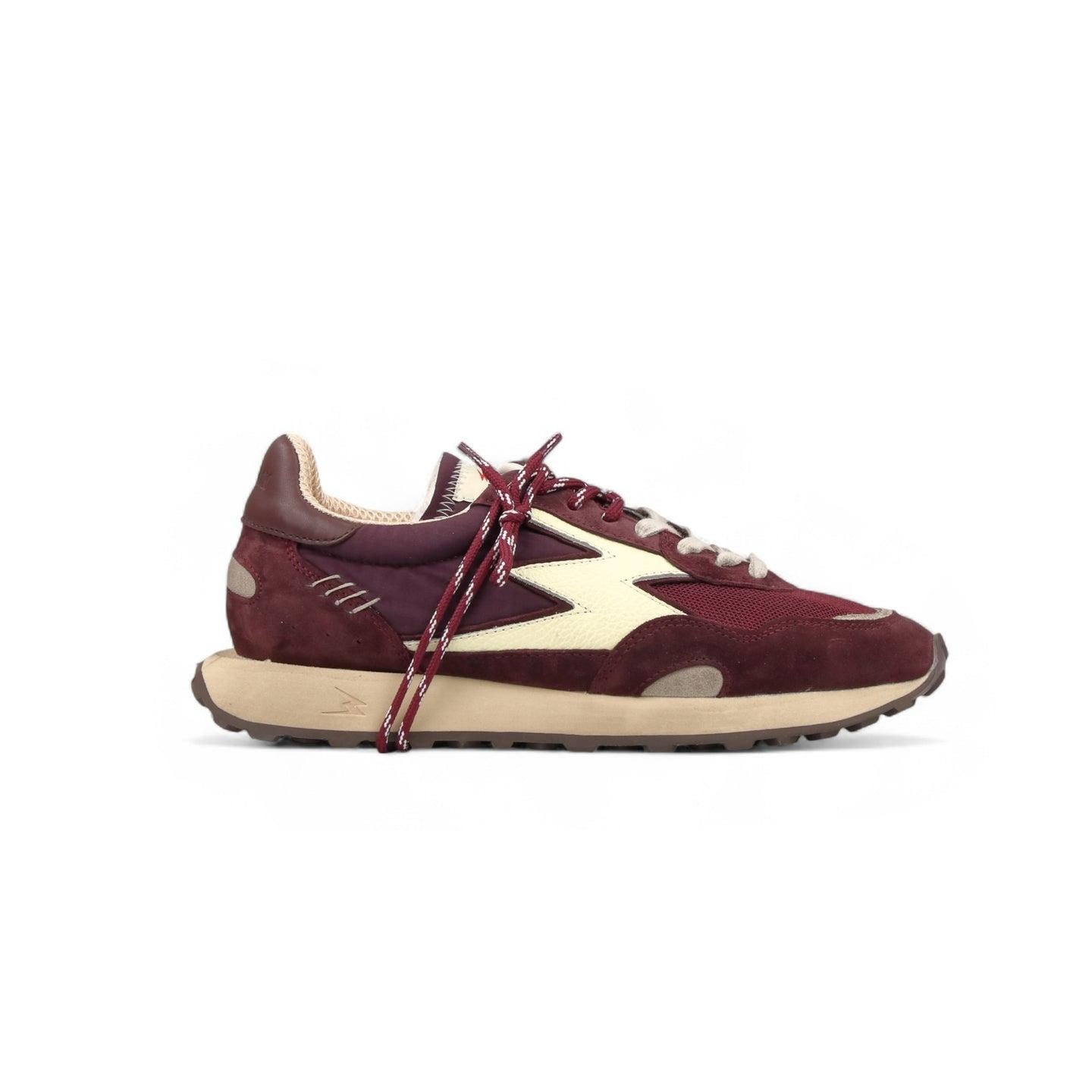 Sneaker Hype Burgundy<BR/> HY227 BURGUNDY MOACONCEPT