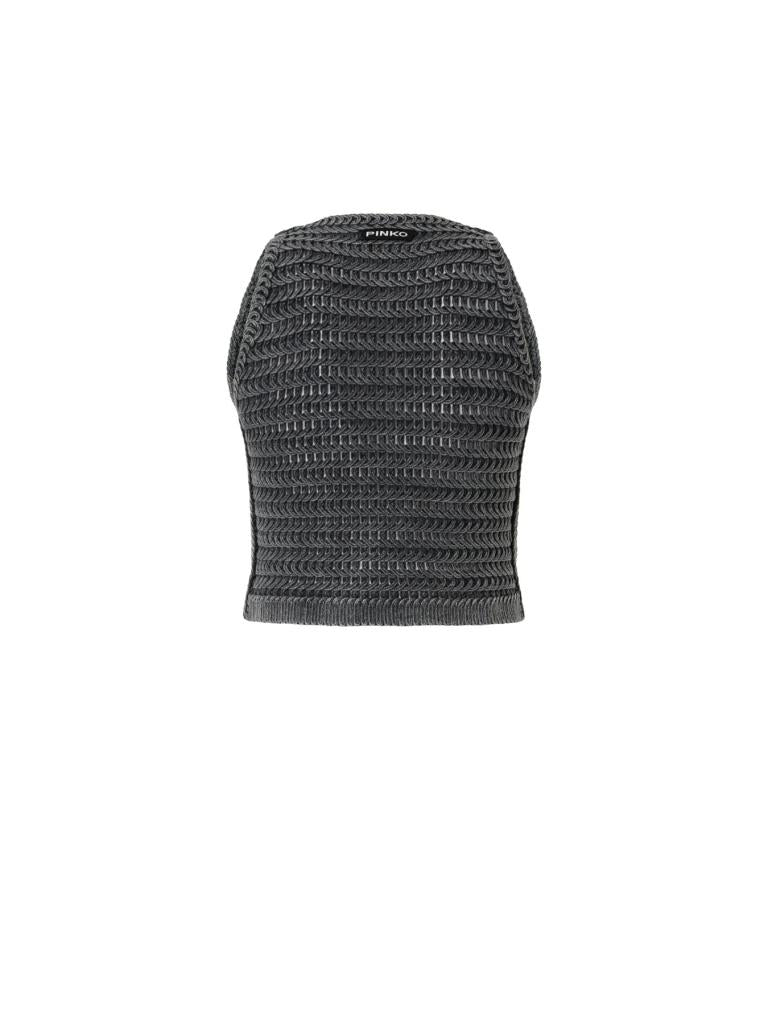 Gilet in maglia di cotone Myrtus Pinko<BR/> 106859A3BA I91 PINKO
