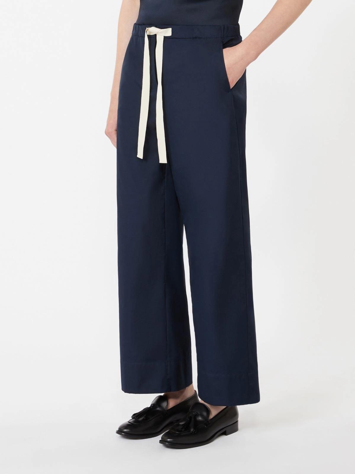 SMMARGENTO<BR/>Pantalone coulisse in cotone - Blu notte<BR/> SMMARGENTO 005 S MAX MARA 2