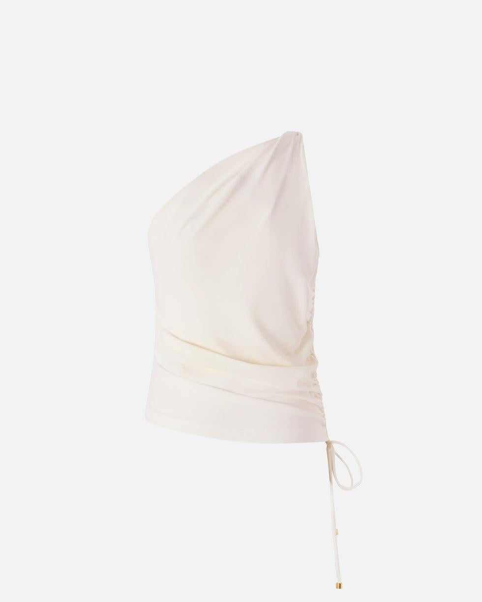 Top monospalla con nodo<BR/> 106544A37V Z05 PINKO