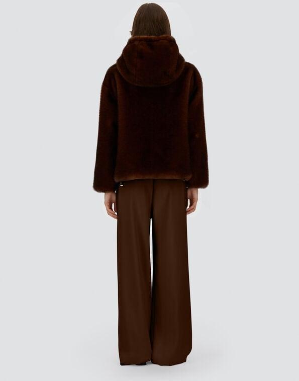 BOMBER IN MELANGE ALTERNATIVE MINK FUR GI000318D12739 8800 HERNO