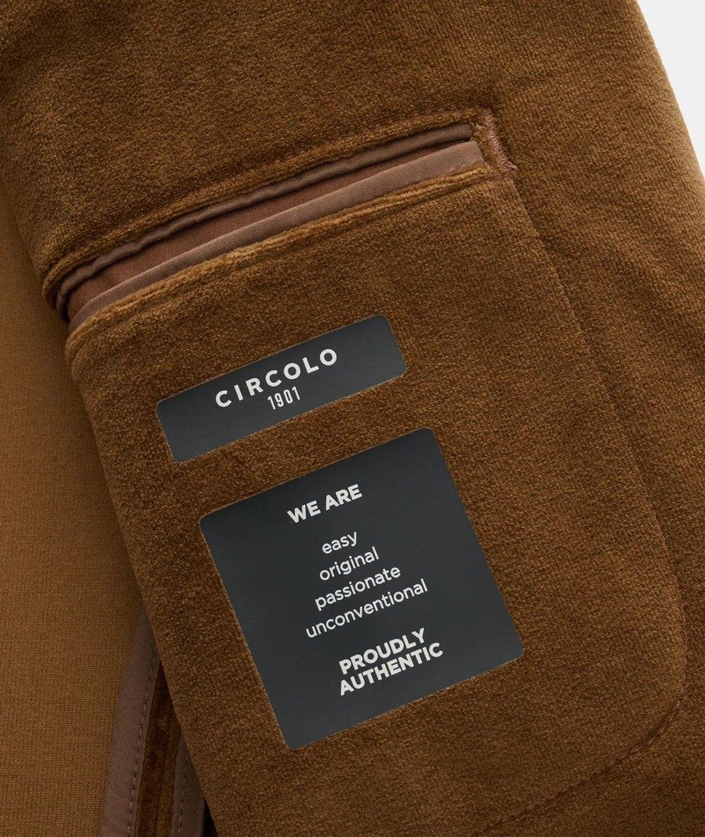 Giacca Blazer in velluto<BR/> CN4973 G1171 CIRCOLO 1901