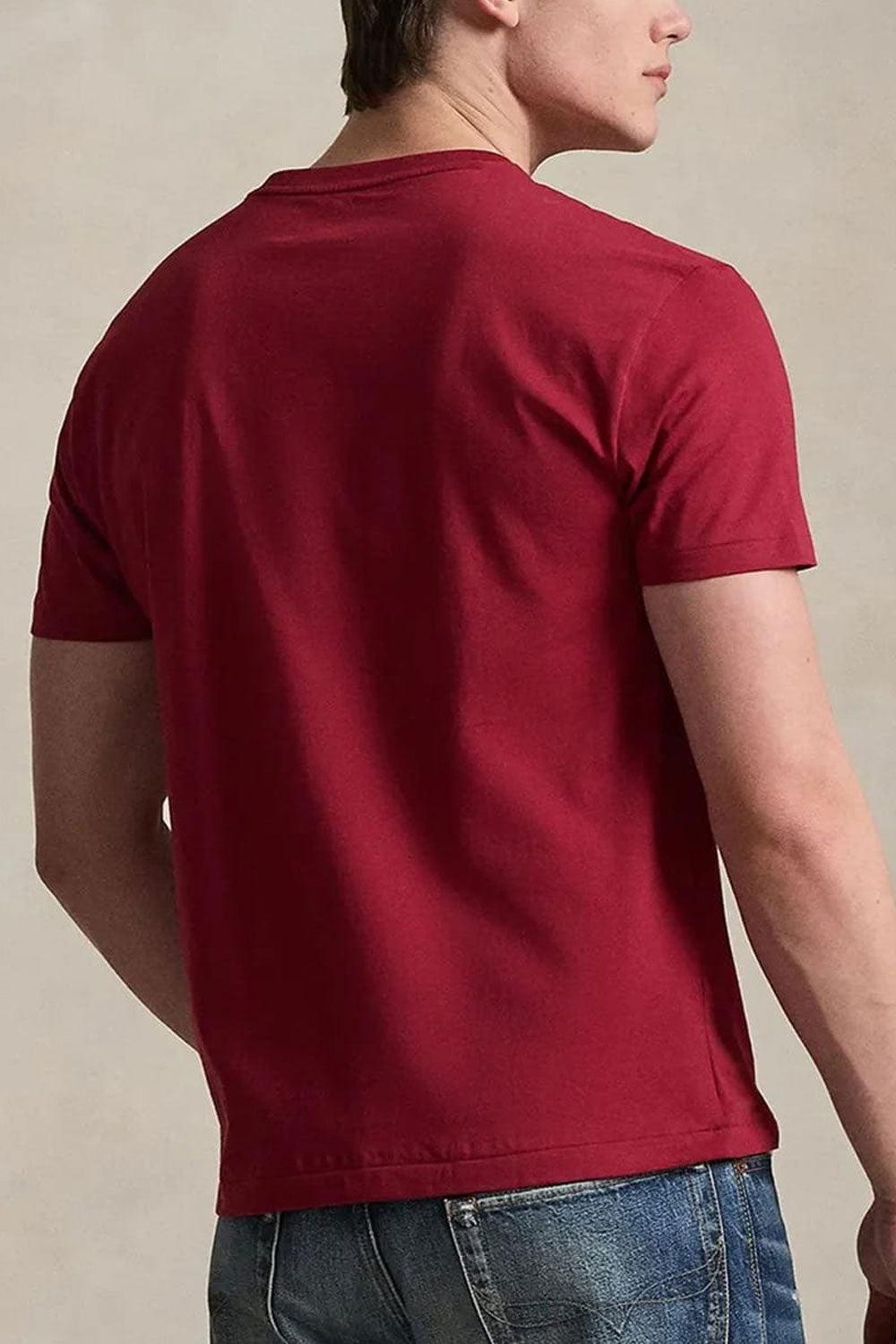 POLO RALPH LAUREN Maglietta in jersey scollo a V<BR/> 710671452 522 RALPH LAUREN