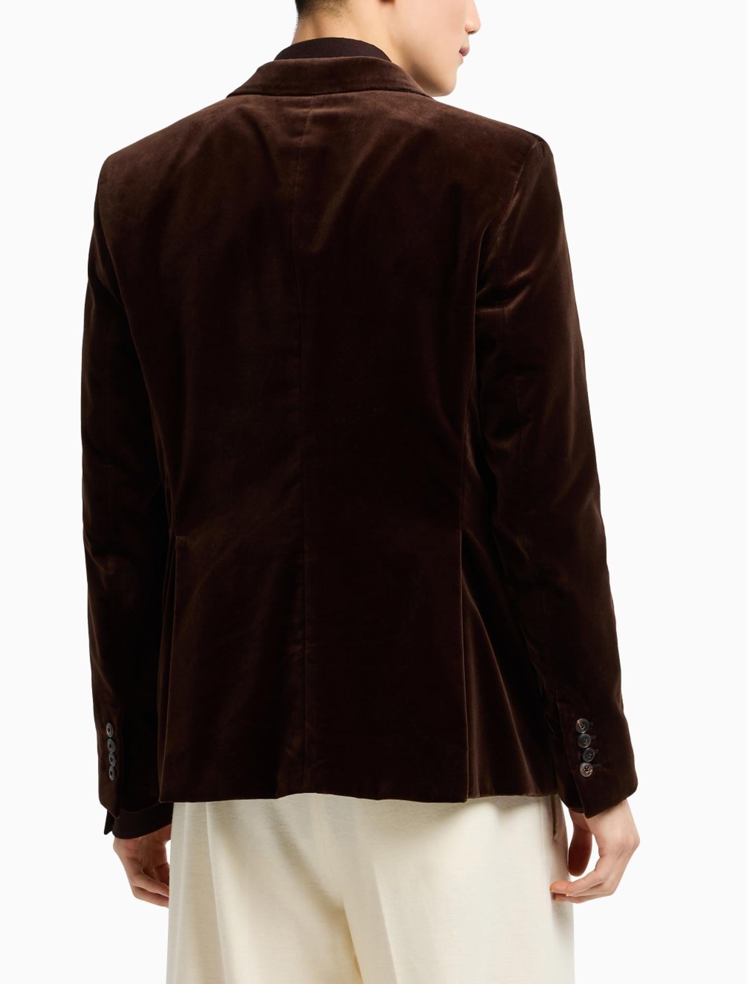 Blazer in cotone vellutato EM000477TE11044 U8122 ARMANI