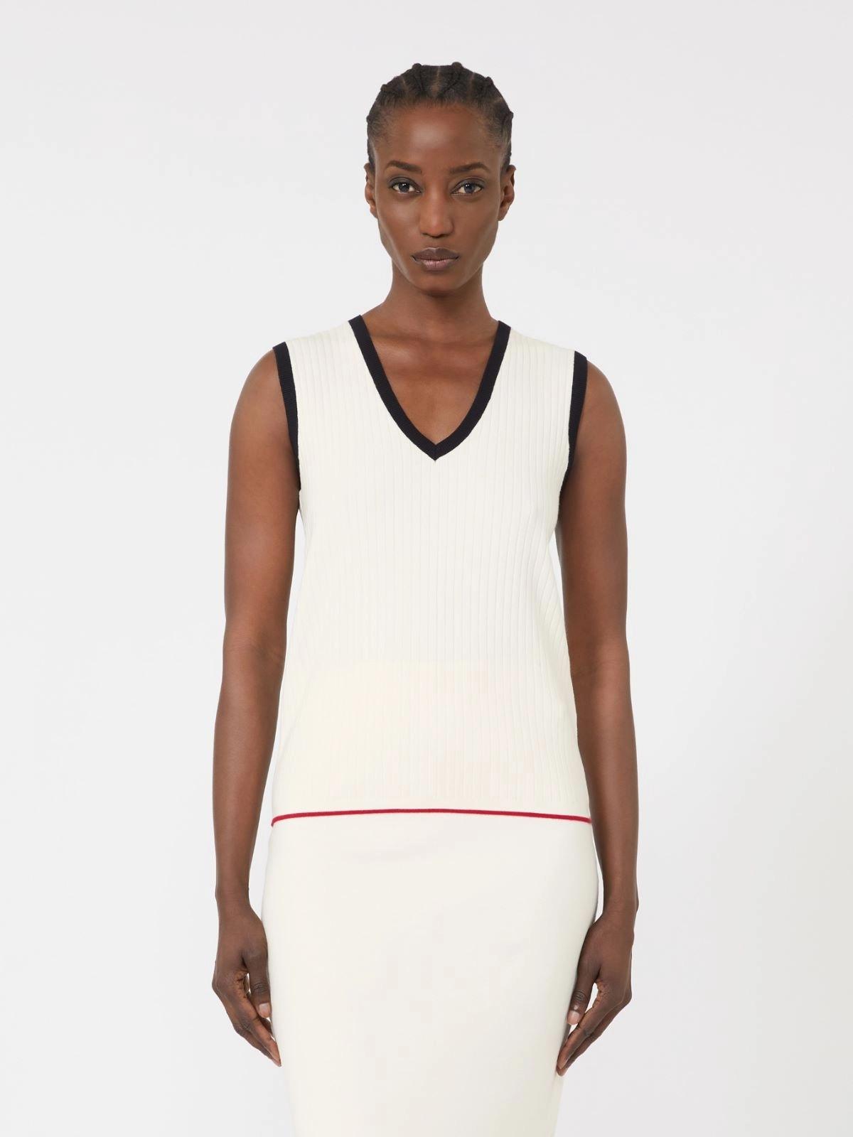 MSTUMILE<BR/>Canotta in filato di mista viscosa MSTUMILE 009 MAX MARA STUDIO