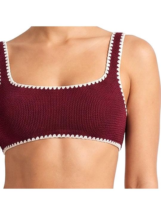 Top bikini bralette SAINT BARTH NAIMA Bordeaux/Panna NAIM008 09077L MC2 SAINT BARTH