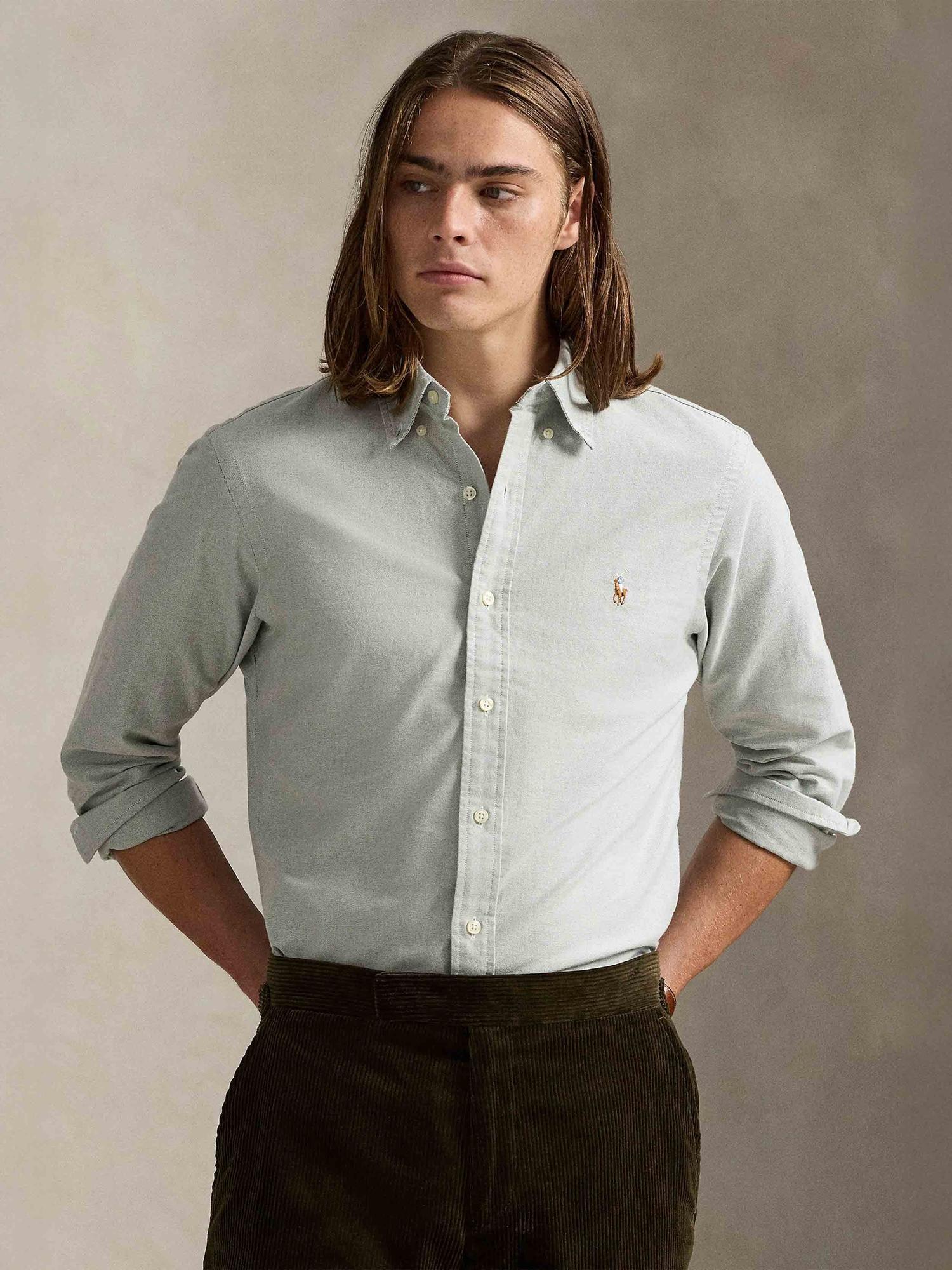 Camicia oxford in puro cotone 710805562 011 RALPH LAUREN