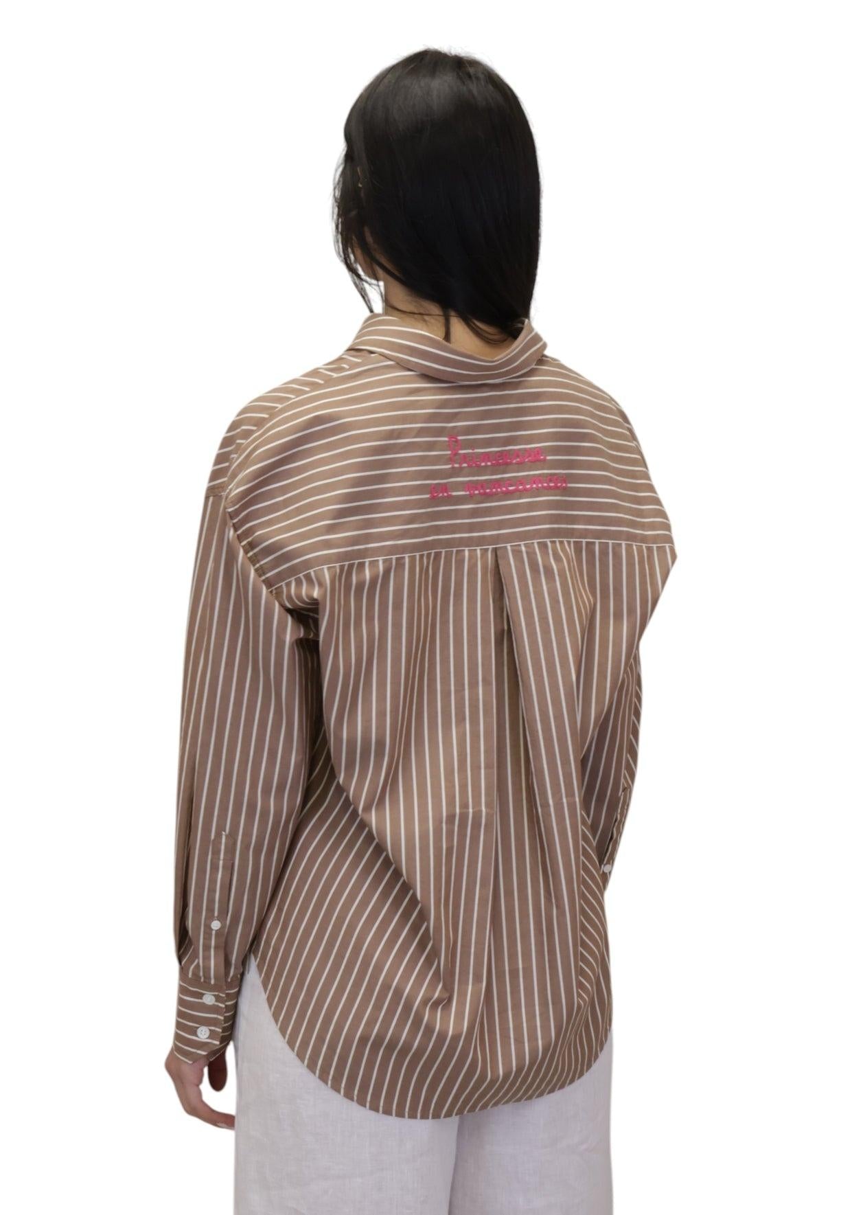 Bluse e camicie Donna Mc2 Saint Barth - Cristal Cotton Stripes Tiny V Princesse CYS0001 01378L MC2 SAINT BARTH