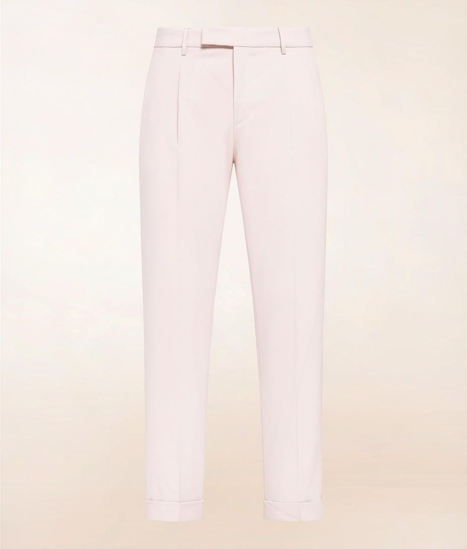 TORTONA UNA PINCE<BR/>Pantaloni carrot fit con singola pince in tela di lana elasticizzata<BR/> TORTONA1P 100 CRUNA
