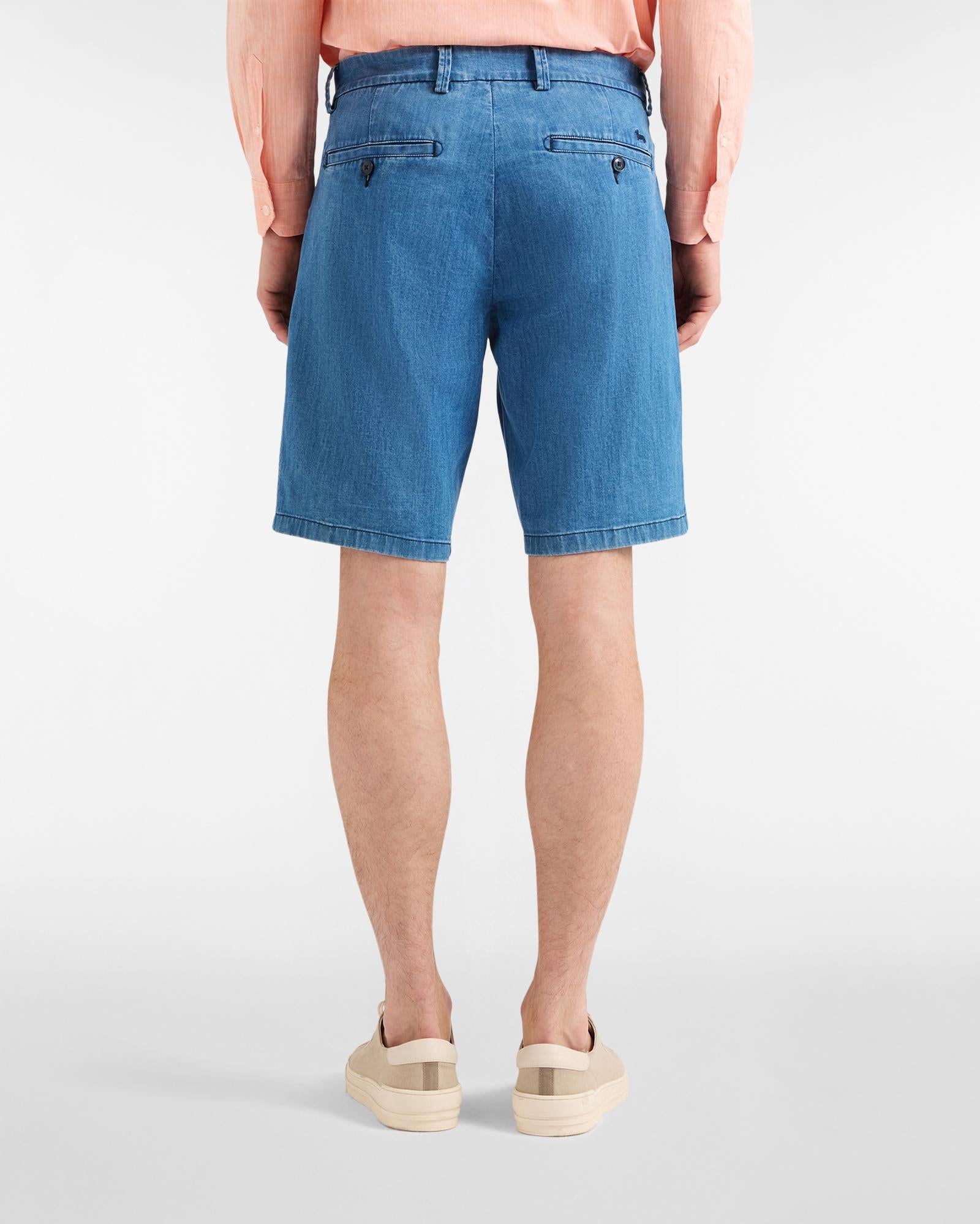 Bermuda In Denim Regular Fit<BR/> BRQ025059465C58 804 HARMONT & BLAINE