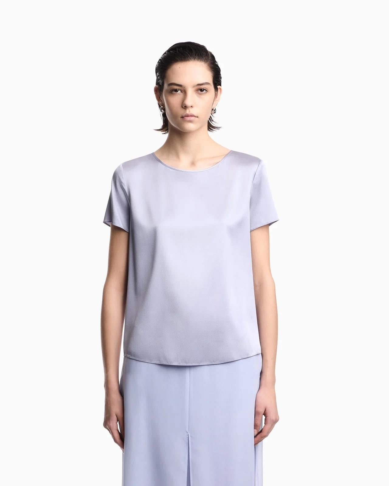 Blusa in raso di seta 8N2K152NXXZ U9341 ARMANI