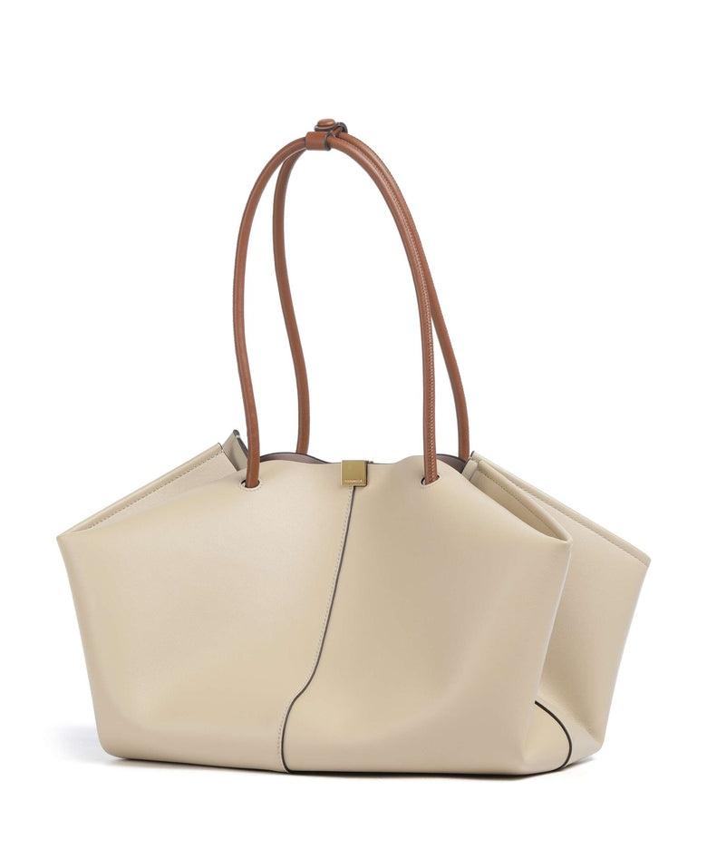 Kamy Borsa a spalla pelle a grana fine sandshell/cognac<BR/><BR/> E1U2L110201 881 COCCINELLE