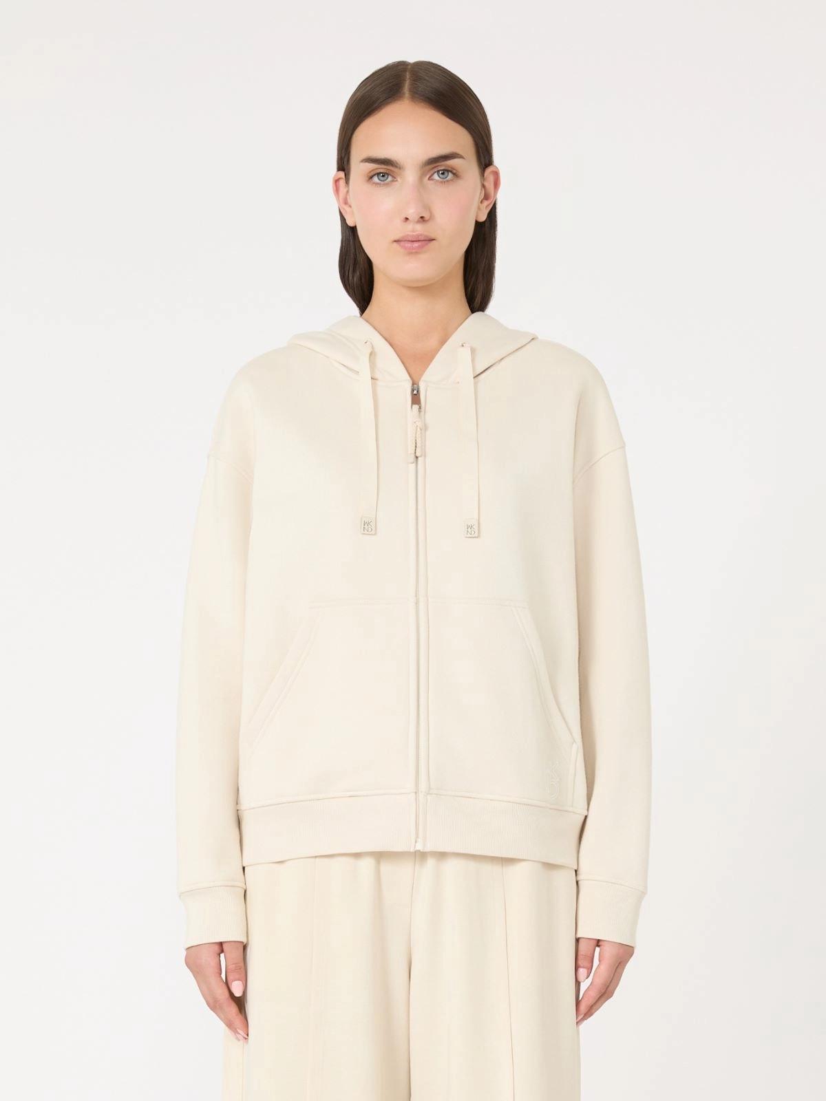 Felpa con zip in cotone CANE 001 WEEKEND