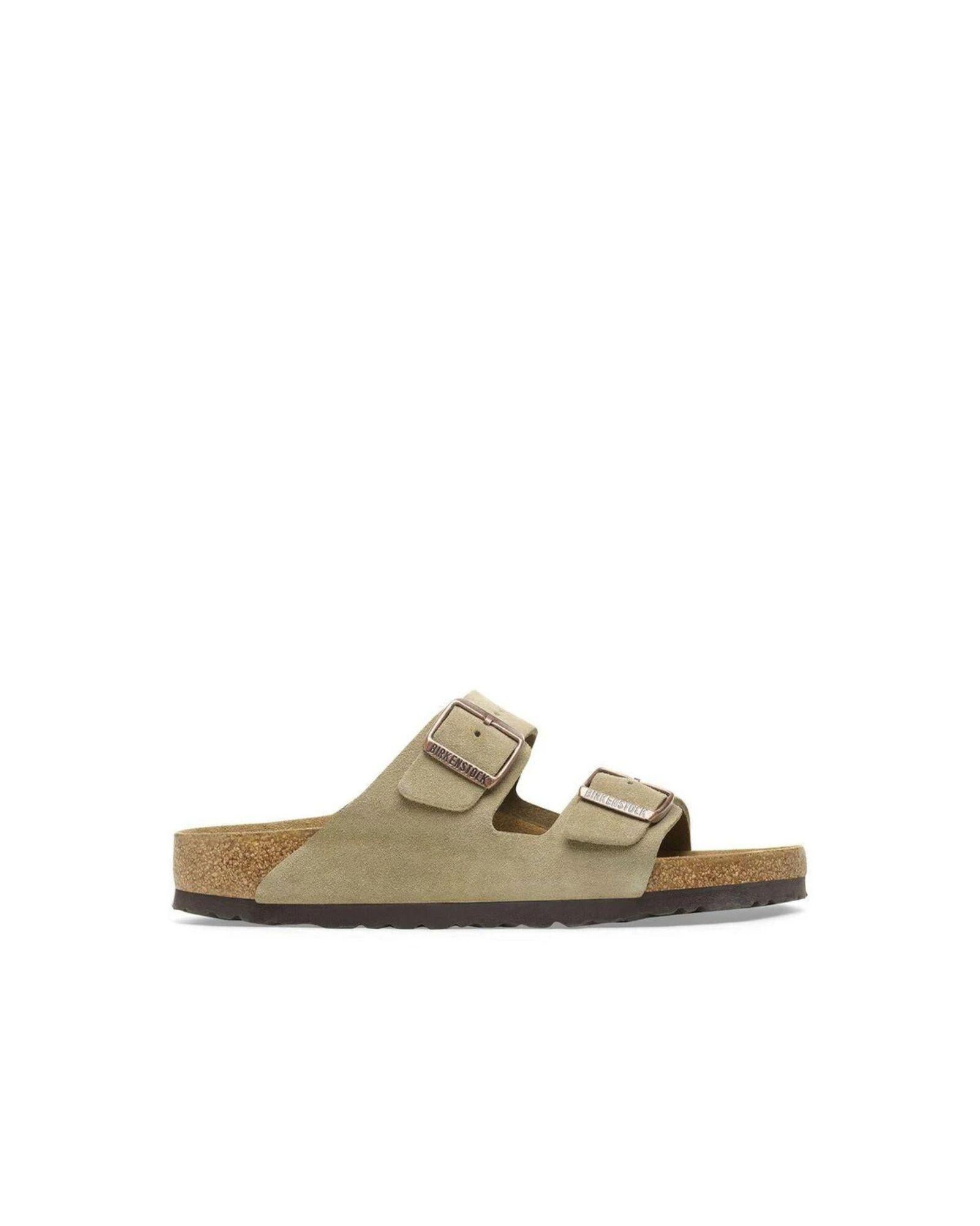 Ciabatta Ariizona in pelle scamosciata unisex 051463ARIZONA TAUPE BIRKENSTOCK