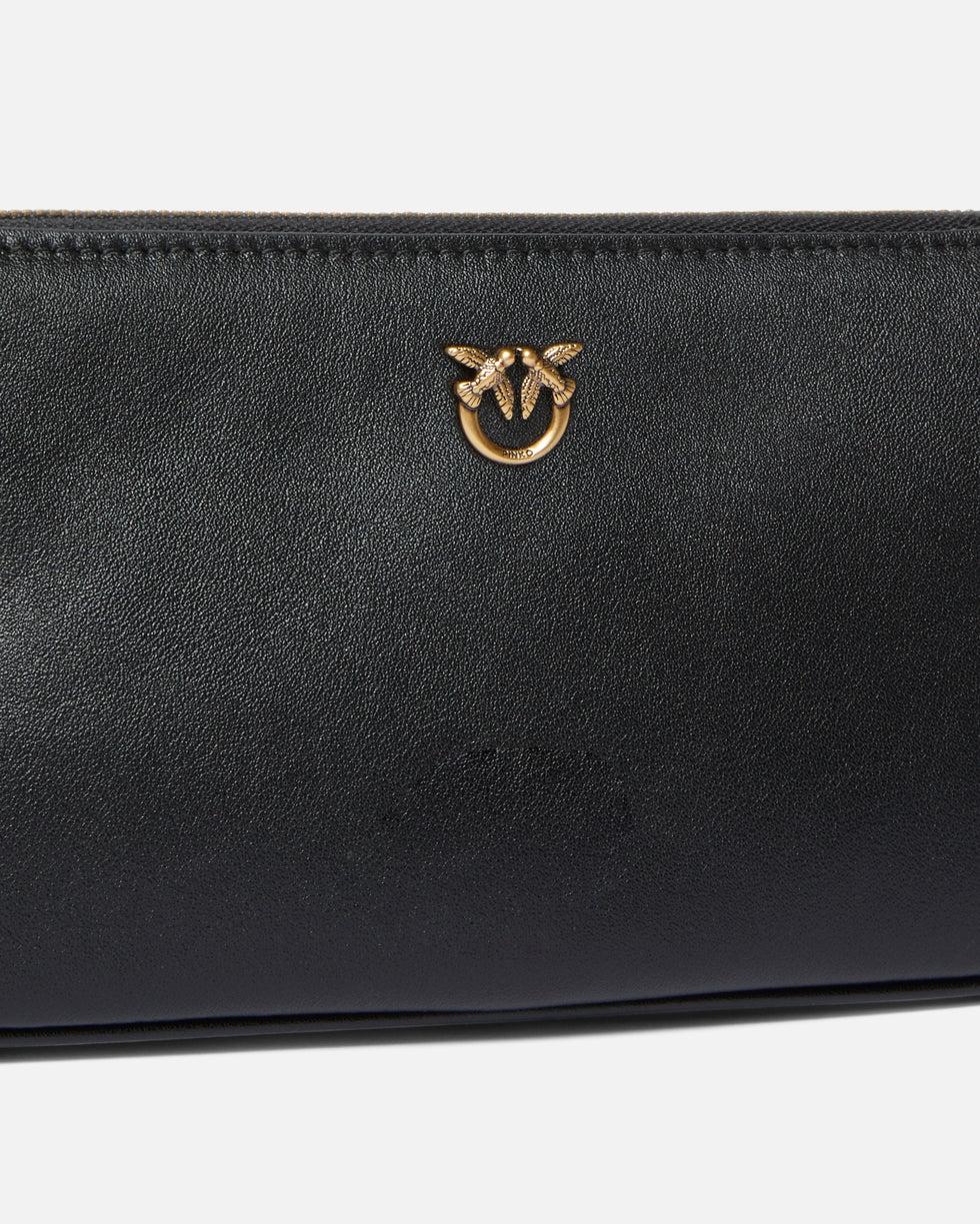 Borsa a tracolla Mini Half Moon in pelle<BR/> 105069A0QO Z99Q PINKO