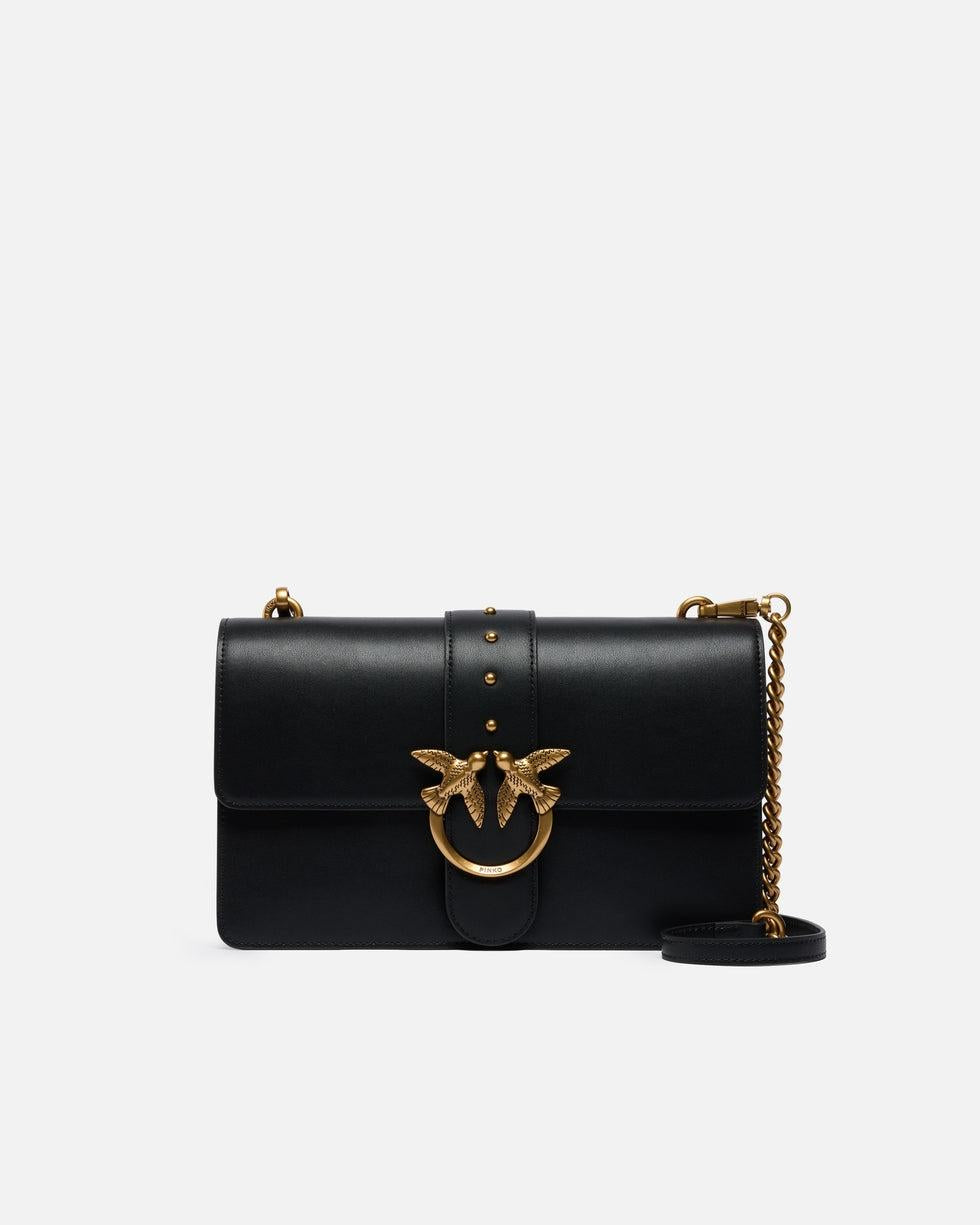 Borsa a mano media Love Bag One in pelle<BR/> 105857A0F1 Z99Q PINKO