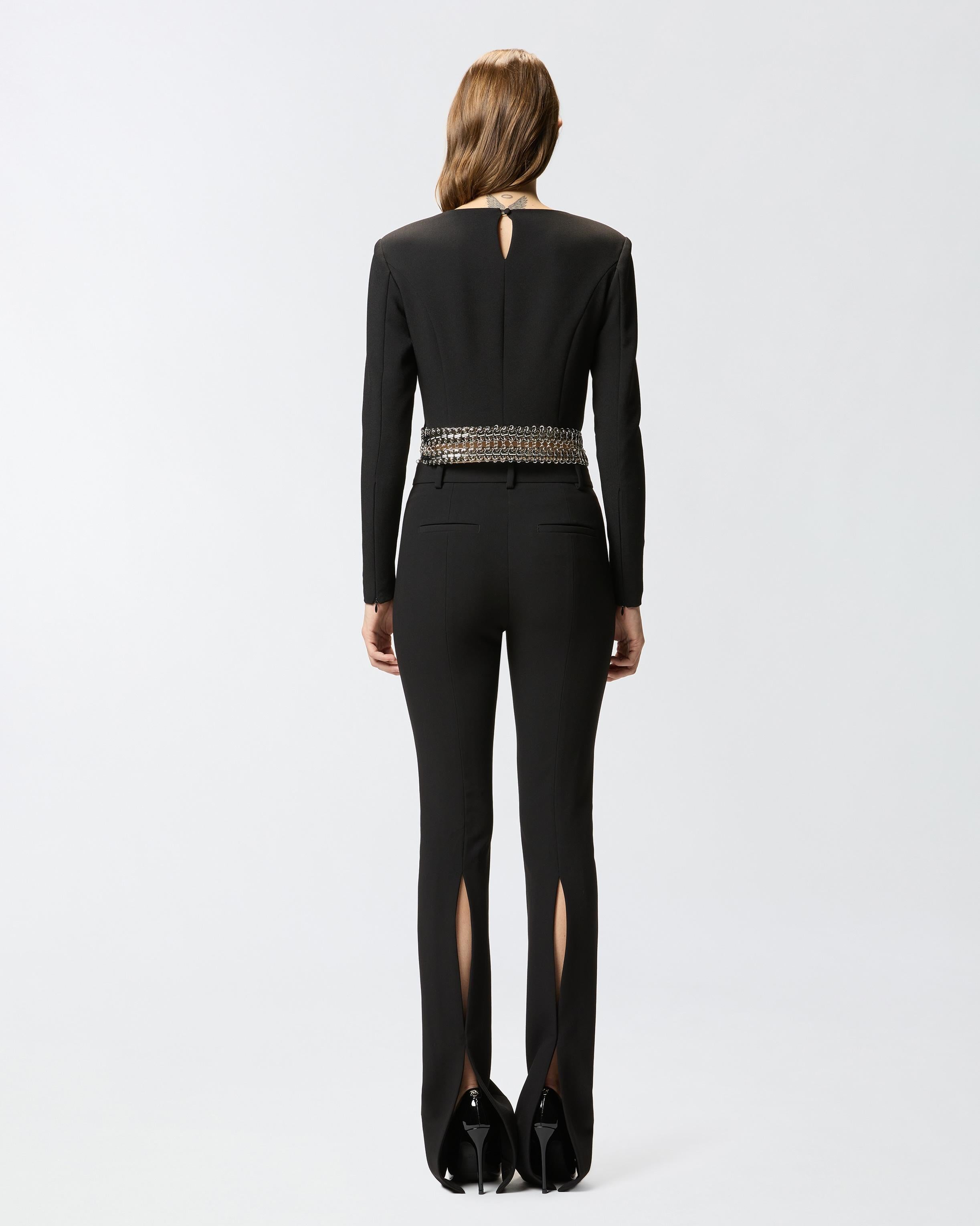 Yanira<BR/>Top a maniche lunghe con decorazioni in metallo<BR/><BR/> 105955A2YH Z99 PINKO