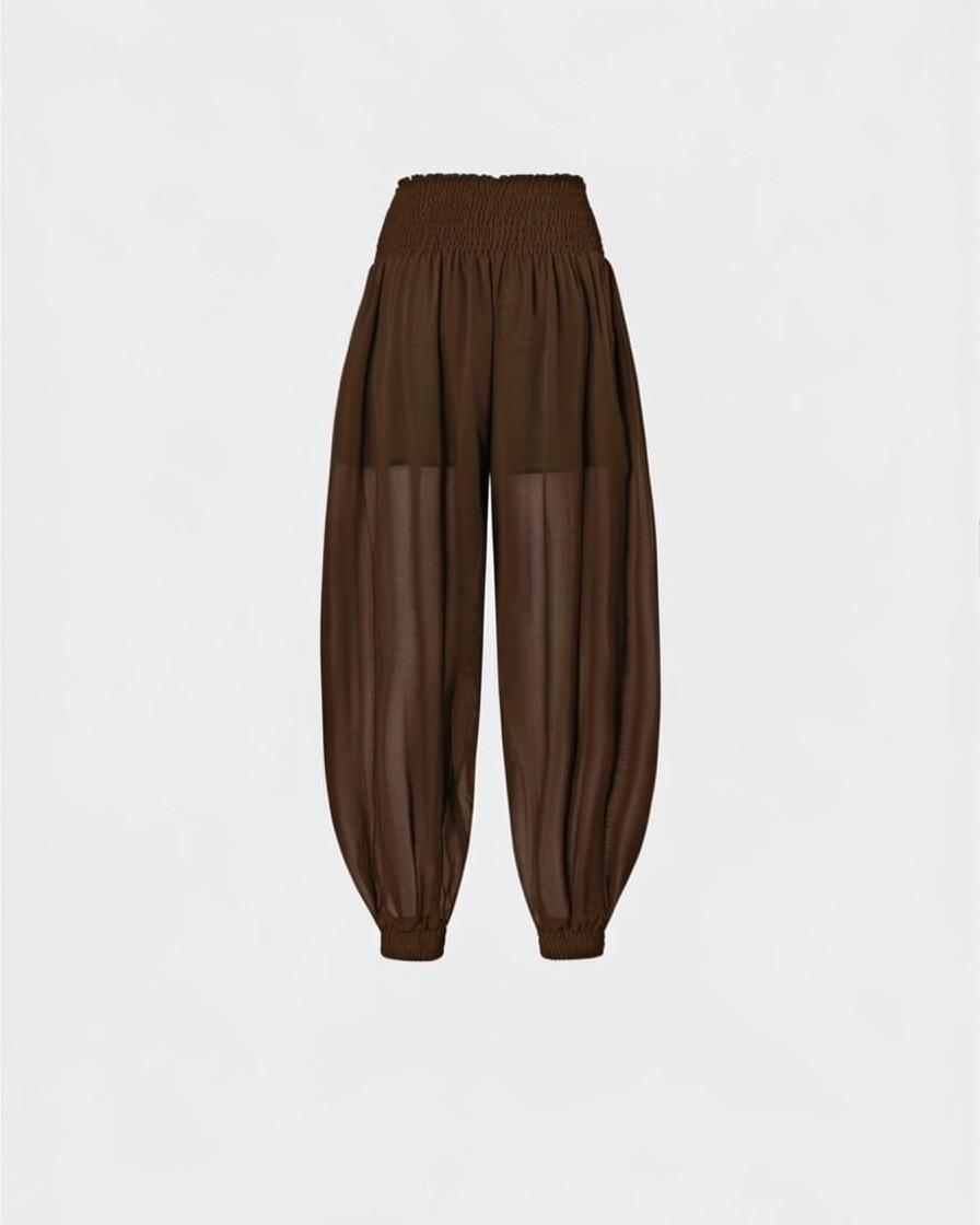 Pantaloni leggeri e fluidi<BR/> 106845A3B2 M04 PINKO