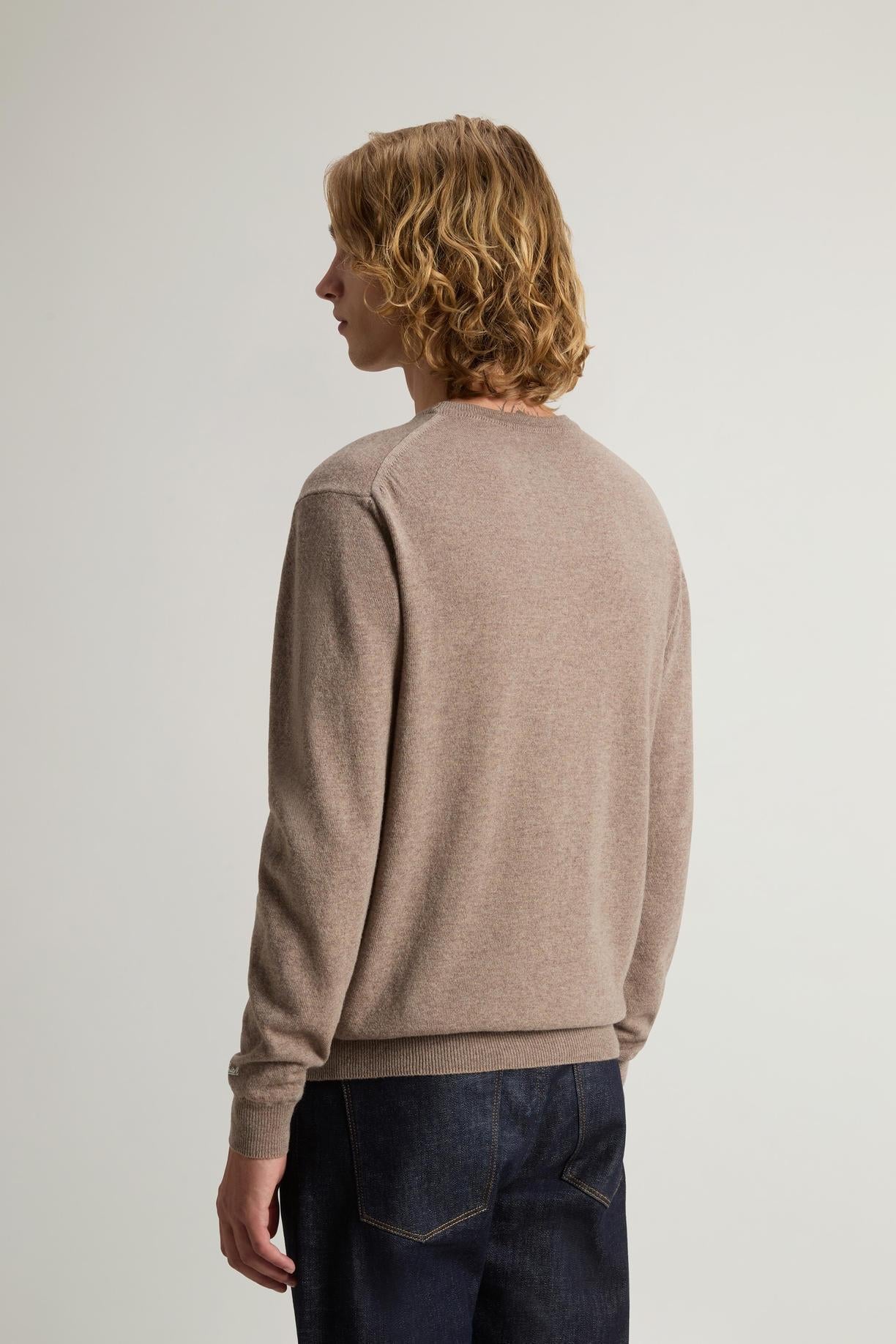Maglione girocollo in pura lana d'agnello<BR/> CFWOKN0278MRUF0469 7417 WOOLRICH