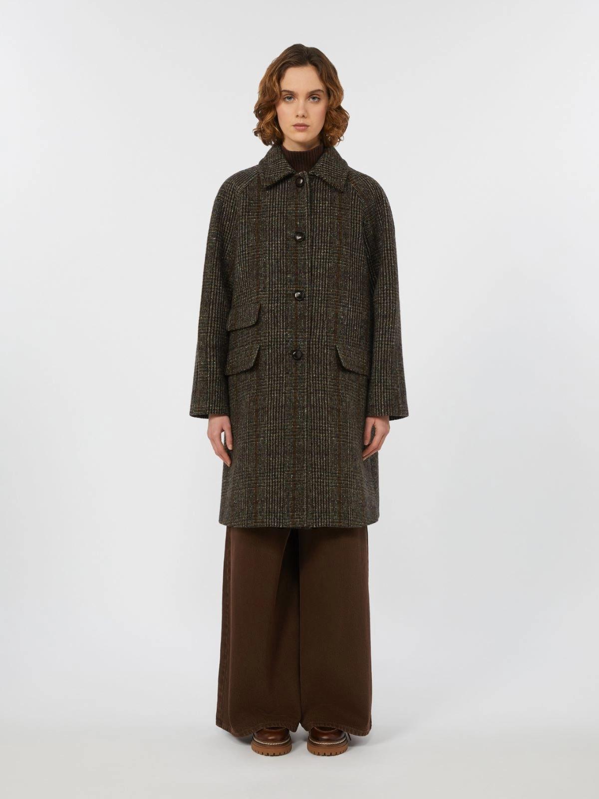 Cappotto midi in lana Principe di Galles PITONE 001 WEEKEND