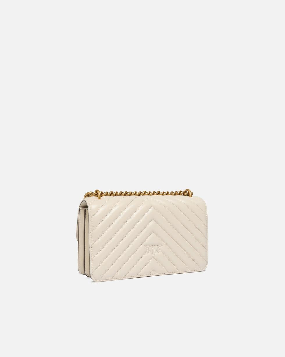 Borsa piccola a tracolla Love Bag One Chevron<BR/> 100074A0GK Z14Q PINKO
