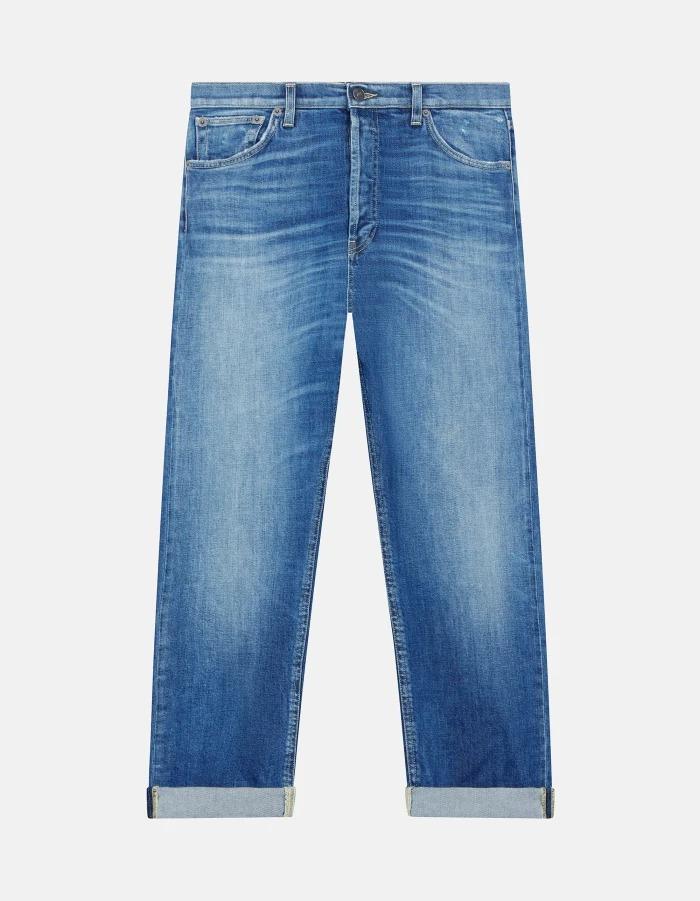 Jeans Icon regular in denim stretch responsabile<BR/> DP776DSK297J24 800 DONDUP
