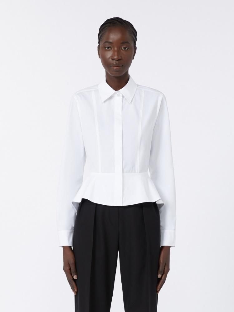 Camicia in popeline di cotone<BR/> GAMMA 001 MAX MARA