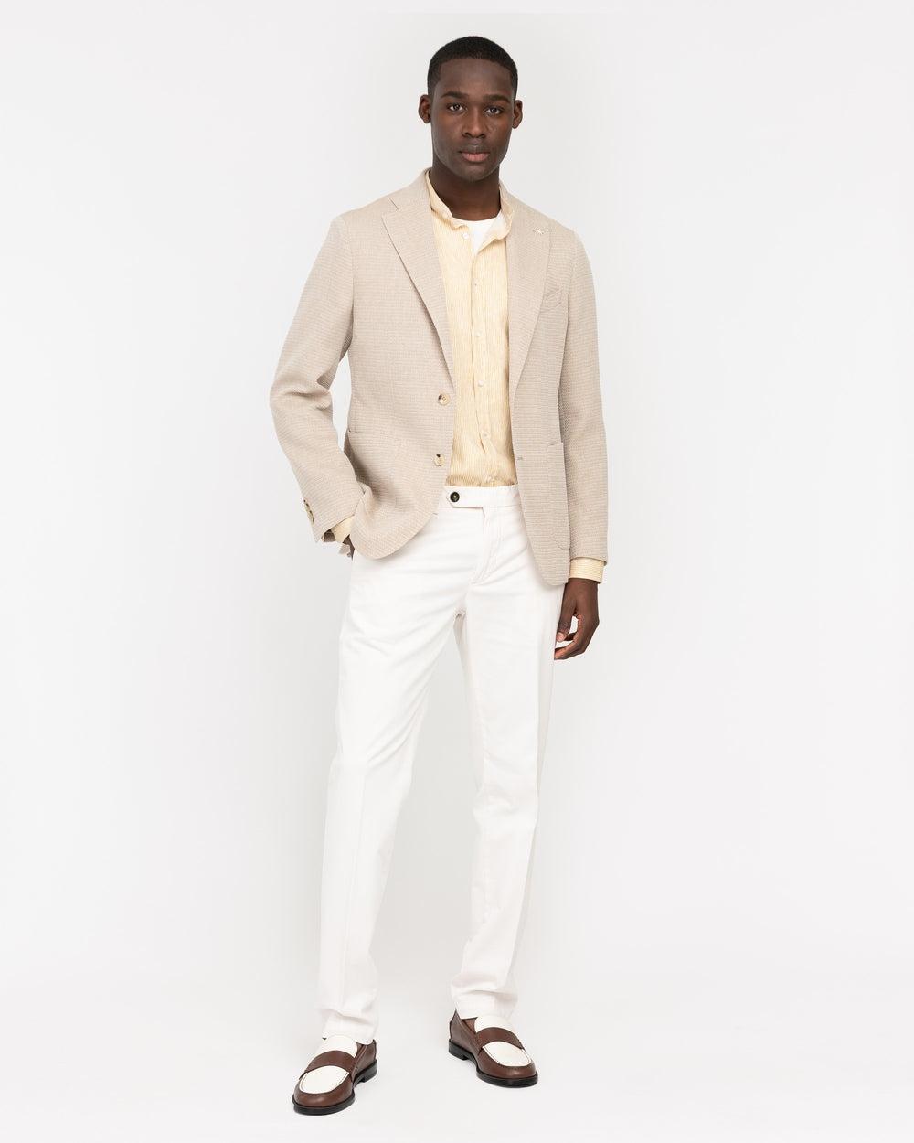 giacca nuvola misto cotone beige<BR/> 3832G2728253128 23 MANUEL RITZ